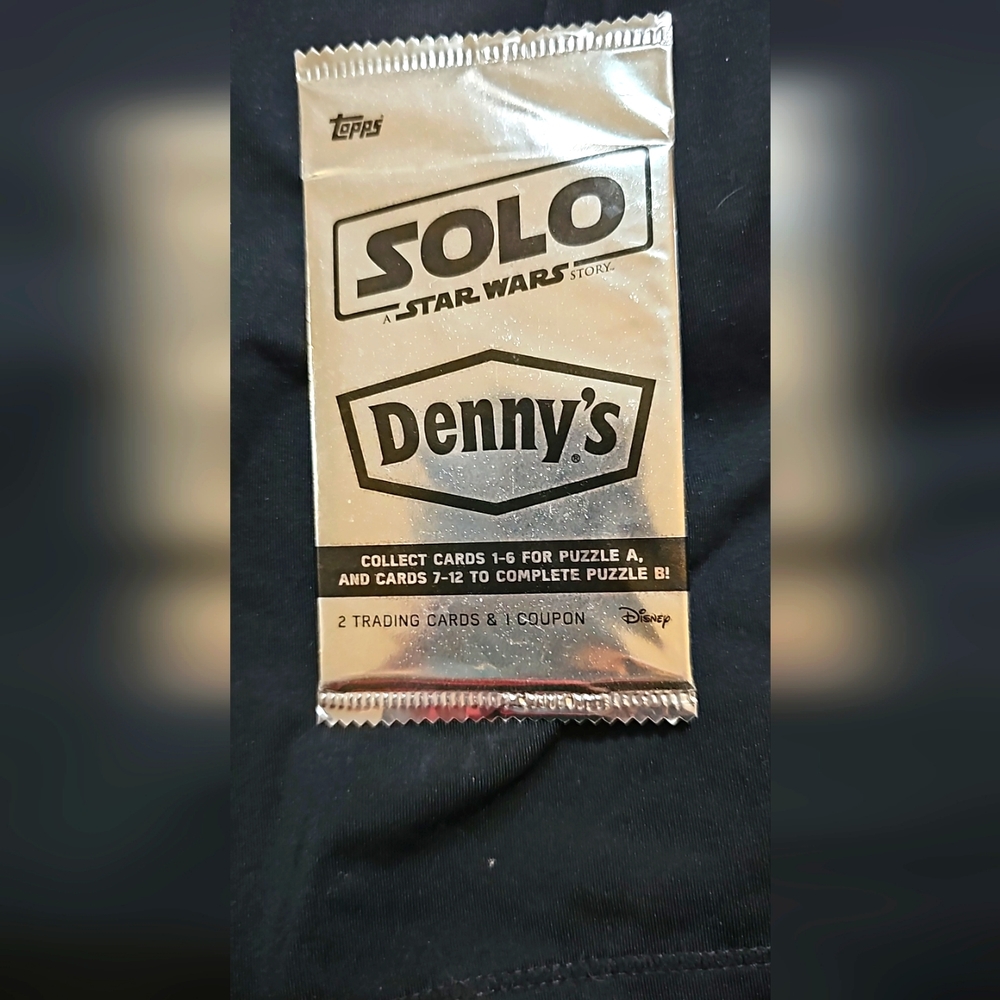 Star Wars trading cards from Denny's Solo! 💥🌟 #StarWars #TradingCards #DennysS